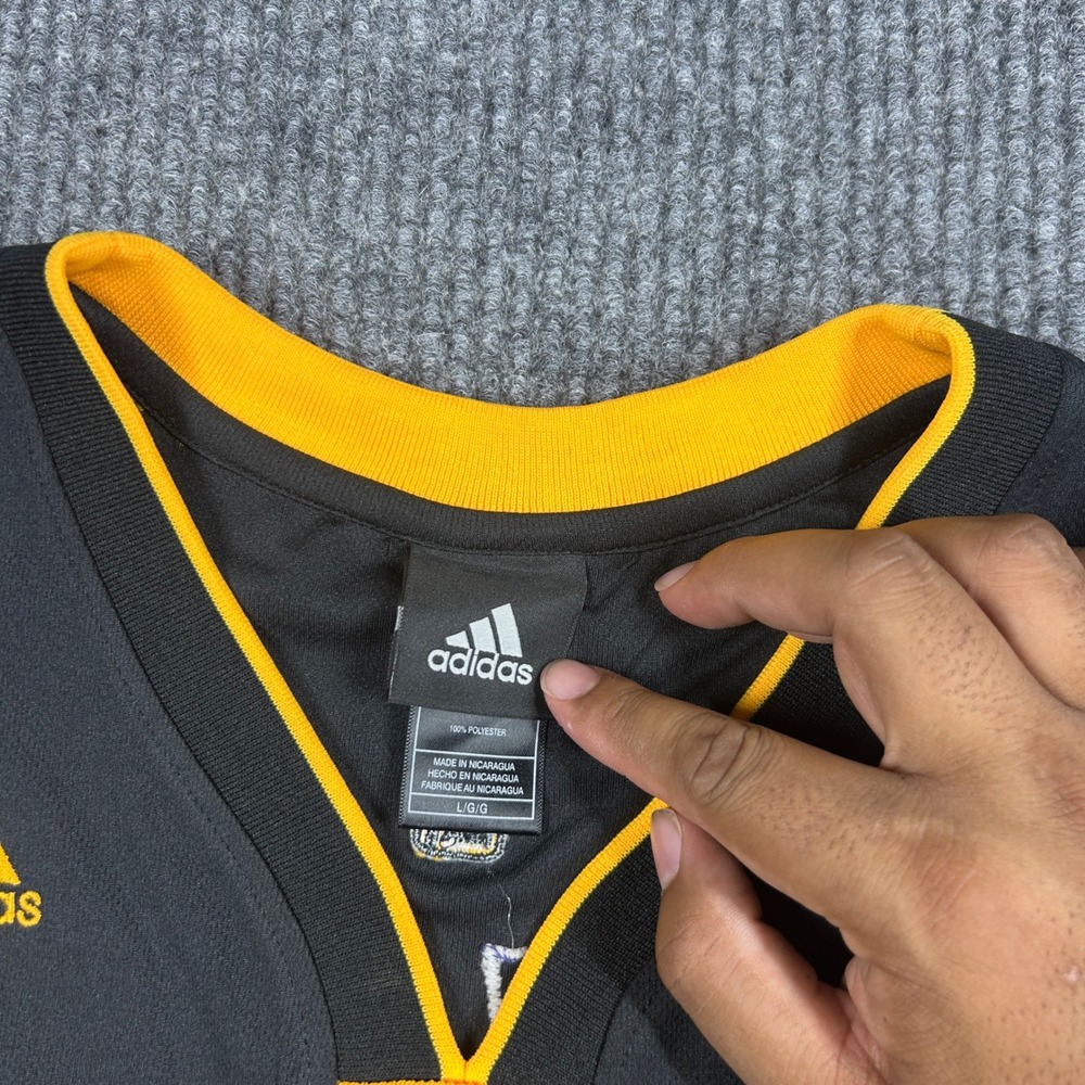 Adidas Jersy Men's L Los Angeles Lakers Kobe Bryant 24 NBA Hollywood Nights Rare - Picture 4 of 9